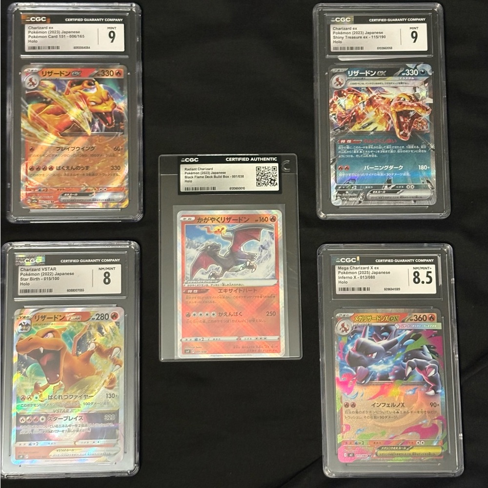 Pokemon Graded Charizard Cards